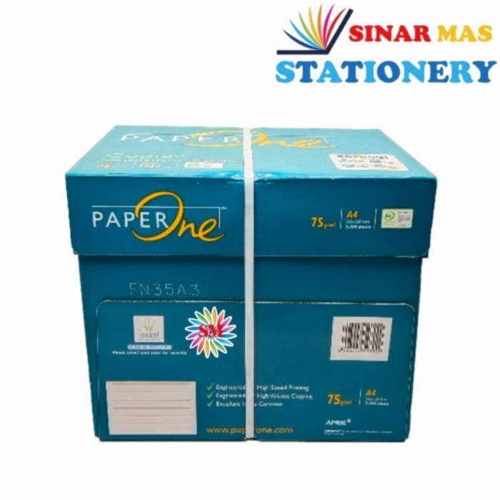 

Kertas Hvs A4 Paper One 75 Gsm Kertas Murah Paperone A4 75 Gram(Dus)