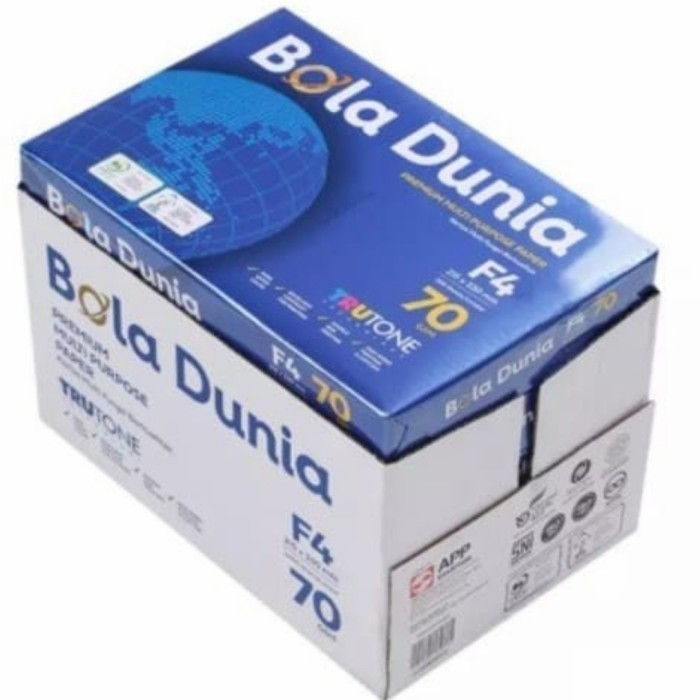 

Kertas Hvs Ukuran 215330 Mm F4(Folio)70 Gsm 1 Dus Isi 5 Rim