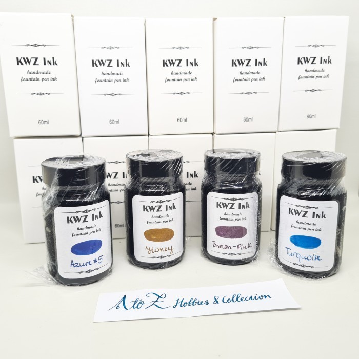 

Kwz Ink 60Ml Bottle Fountain Pen Refill Sheen Machine Not Parker Lamy - Azure #3