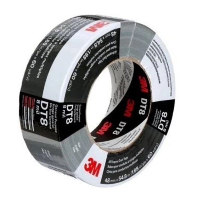 

3M Dt8 All Purpose Duct Tape 48Mm X 25Yrd Black