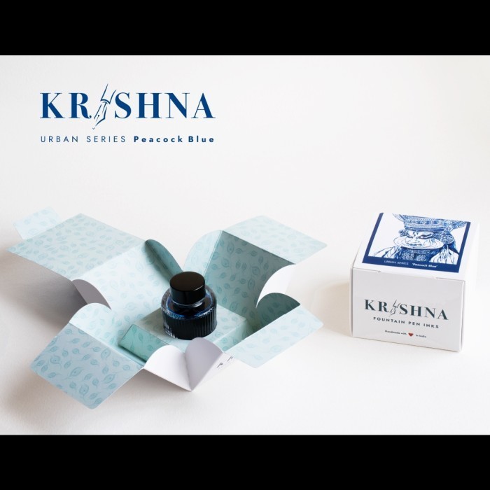 

Krishna Ink Urban Series Peacock Blue 30 Ml