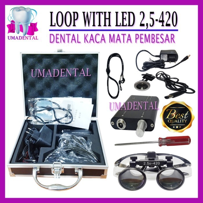 

Loop Loupe Lup With Led Kaca Mata Pembesar Dental Loops Dental Endo