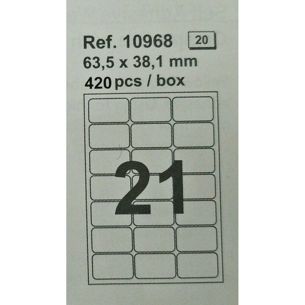 

Apli Transparent Ref. 10968 Polyester Label