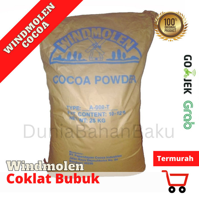 

Coklat Bubuk Windmolen Cocoa Powder 1Kg Kemasan Alu