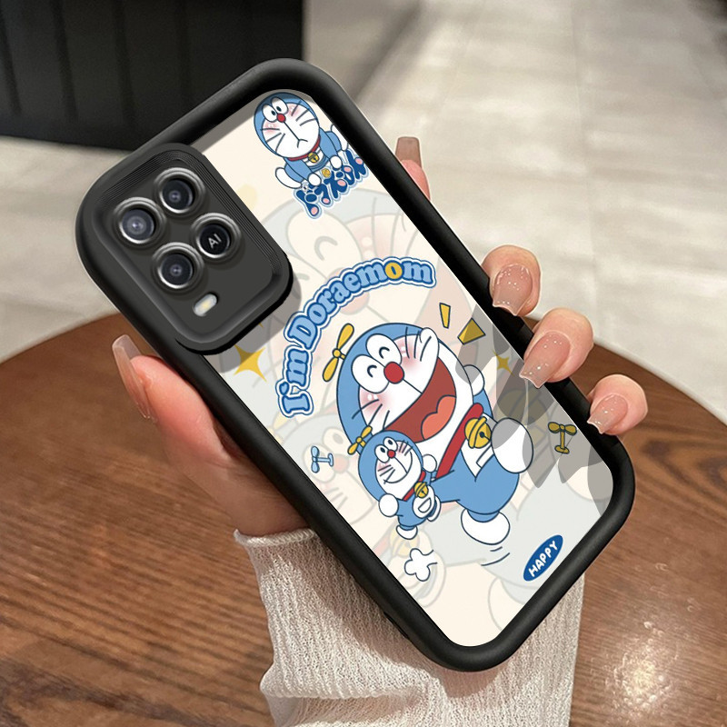 Casing Hp OPPO A54 Case hp silikon kerangka Casing lunak pelindung jatuh Kesing pola kartun Doraemon