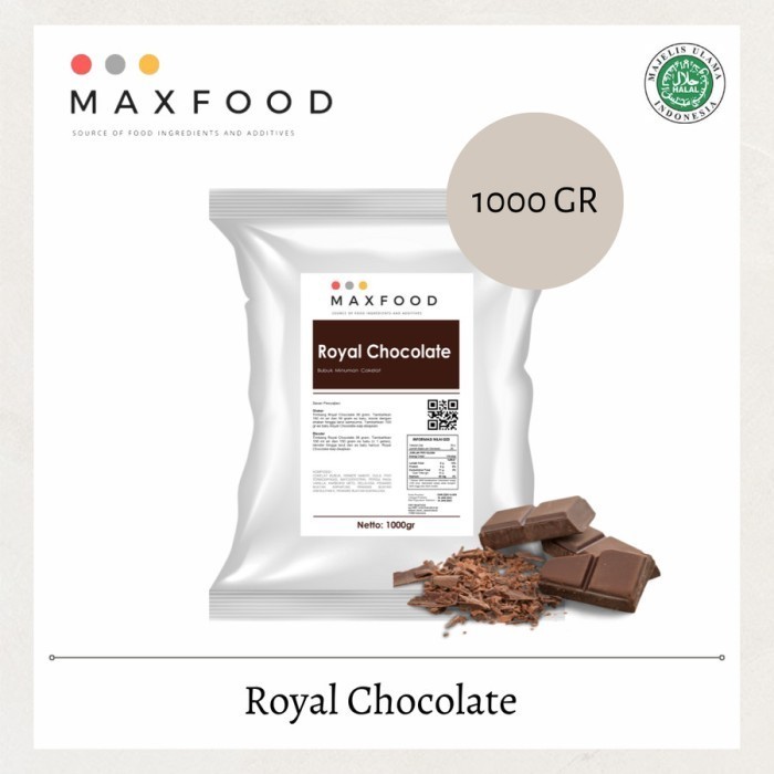 

1Kg Royal Dark Chocolate Powder/ Bubuk Numan Coklat Royal