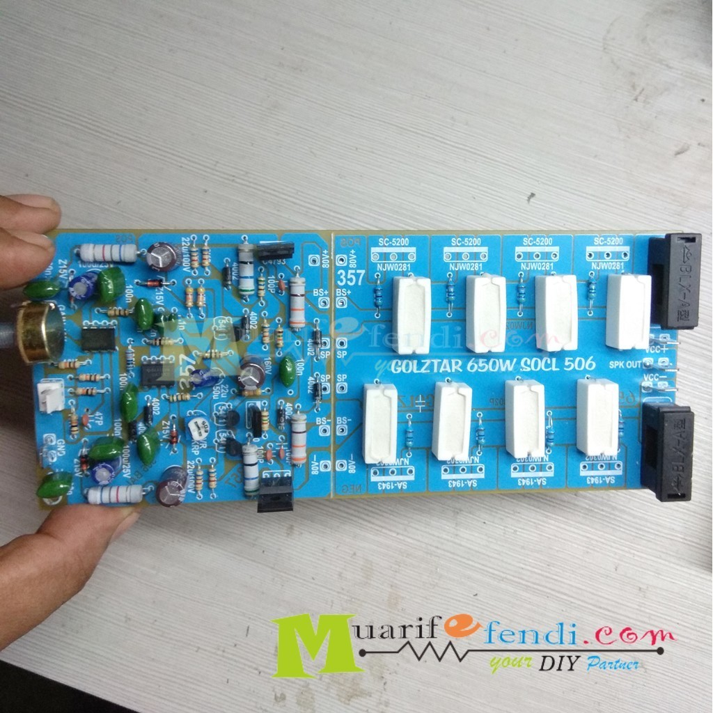 KIT Power Amplifier SOCL 506 SOCL506 2U 20CM Plus PCB untuk 4 Transistor Final 357M