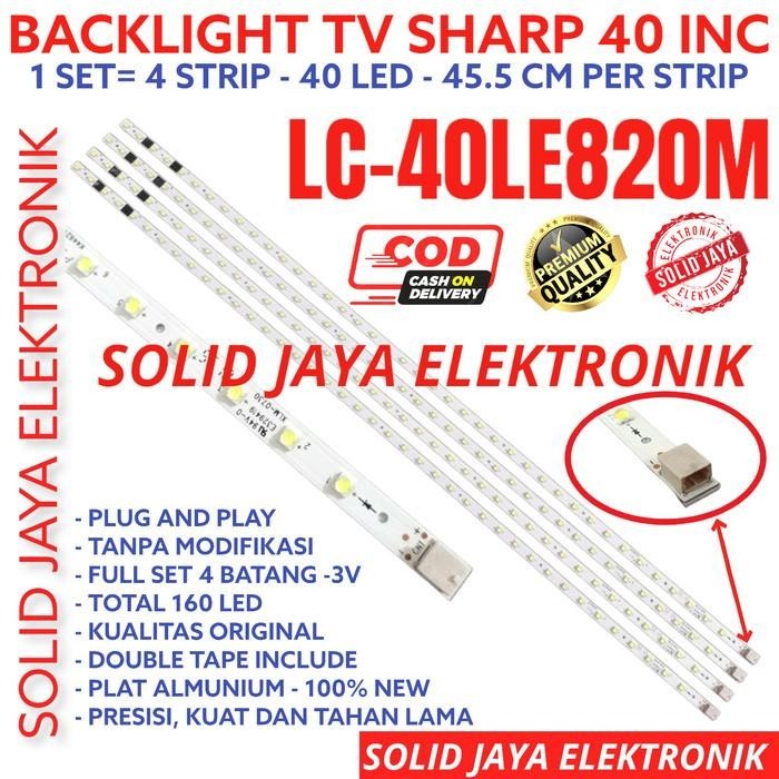 BACKLIGHT TV LED SHARP 40 INC 40LE820 40LE820M LC40LE820 40LE LAMPU BL