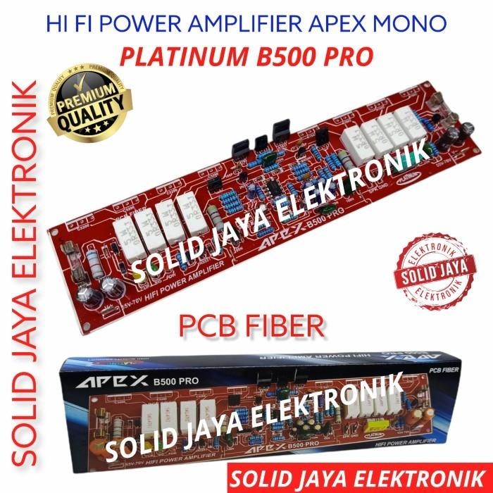 KIT DRIVER POWER APEX B500 PRO MONO AMPLIFIER PCB FIBER PLATINUM ASLI