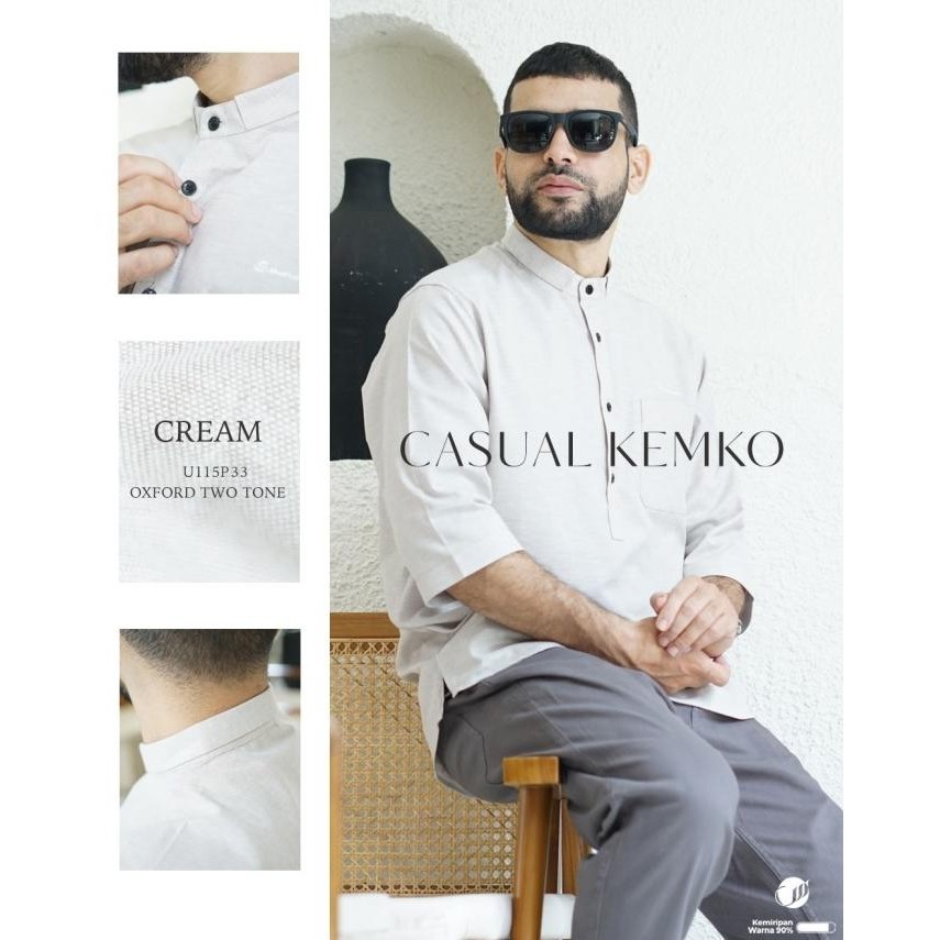 Promo  Samase Kemko Kemeja Koko Casual 3/4 U115P Lebaran 2024