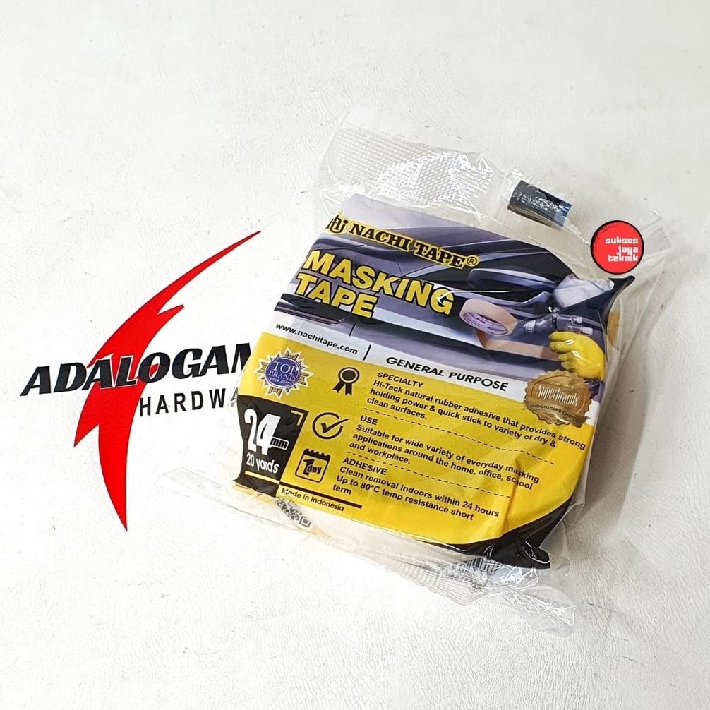 

New Offer ! NACHI Masking Tape 1 Inch - Lakban Kertas ||