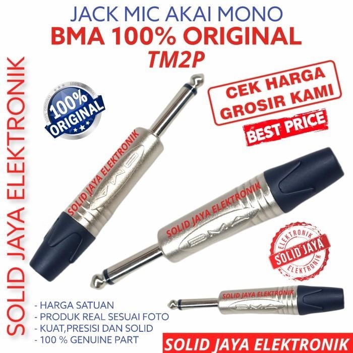 JACK MIC MONO BMA JECK JEK BMA JAK JEG AKAI TM2P BMA ASLI ORIGINAL