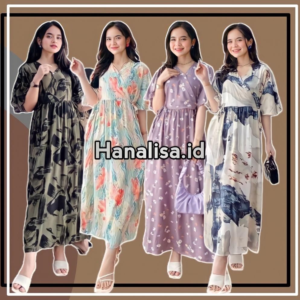 vio- BAJU DASTER KIMONO PIYAMA TIDUR REMAJA WANITA TALI SAMPING KANAN KIRI BUSUI BUMIL KANCING MOTIF