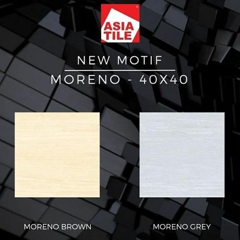 MURAH keramik asia tile moreno grey brown 40 x 40 morano murano -rbcltn