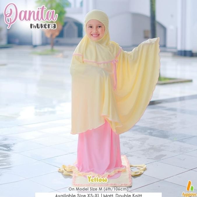 Mukena Anak Qanita, Mukena Kaos Anak Set Sajadah
