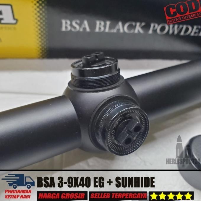 Telescope Bsa 3-9X40 Eg Sunhide Teleskop Bsa 3-9X40 Eg 3 Warna Lampu