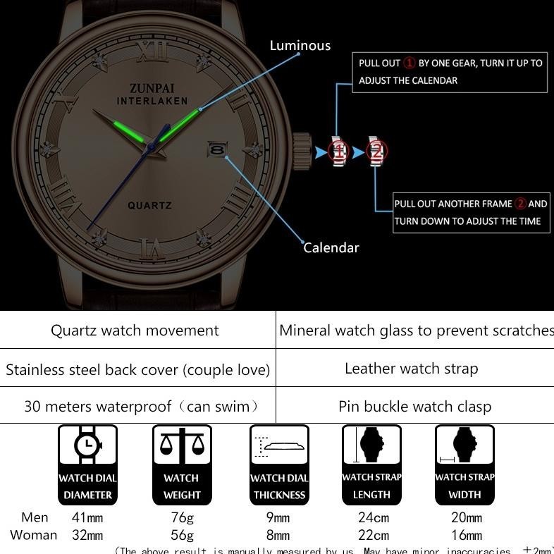 Promo WishdoitZunpai Jam Tangan Pria Anti Air Original Cowok Terbaru Lelaki Laki Laki Warna Hitam Me