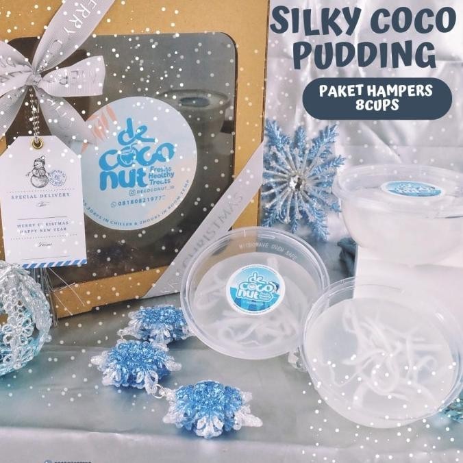 

Paket Hampers Coco Pudding,8 cups Coconut Pudding/Pudding Kelapa@200ml