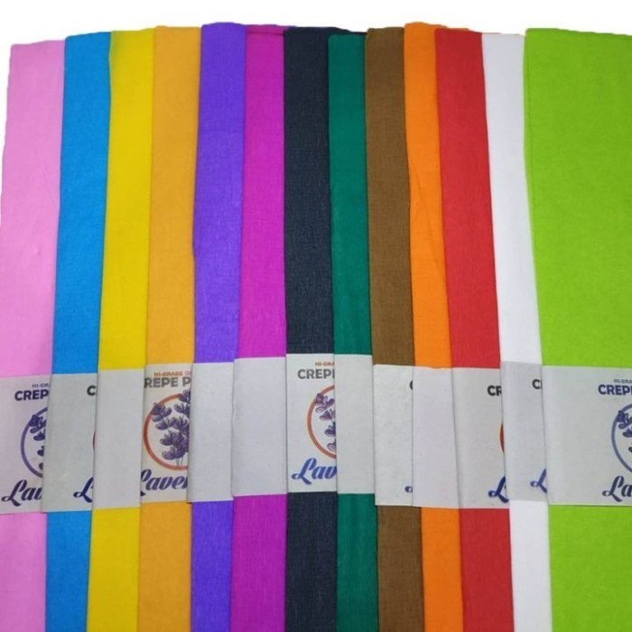 

Kertas Krep Lembaran Lavender Orange Tua