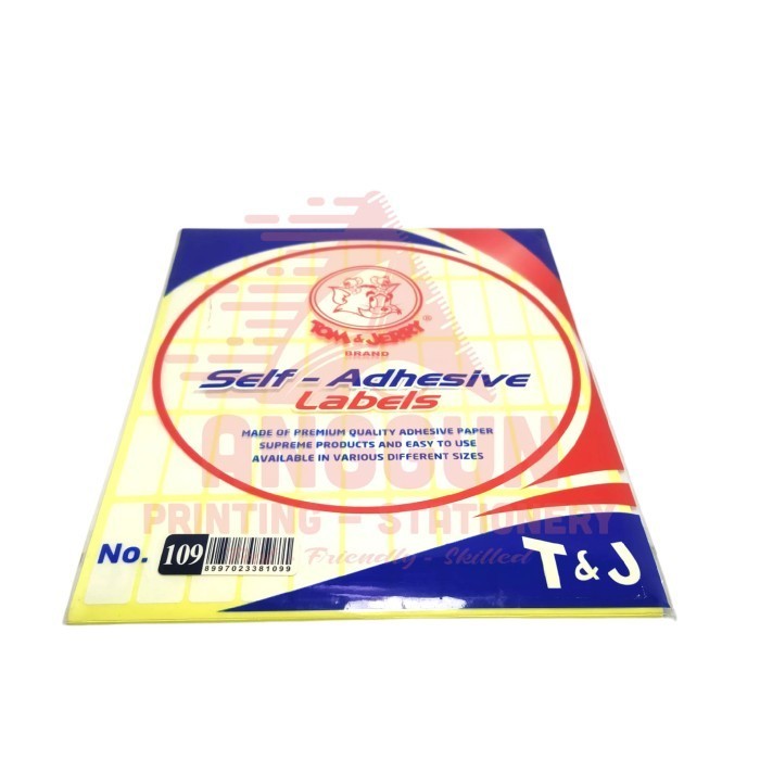 LABEL T&J 109