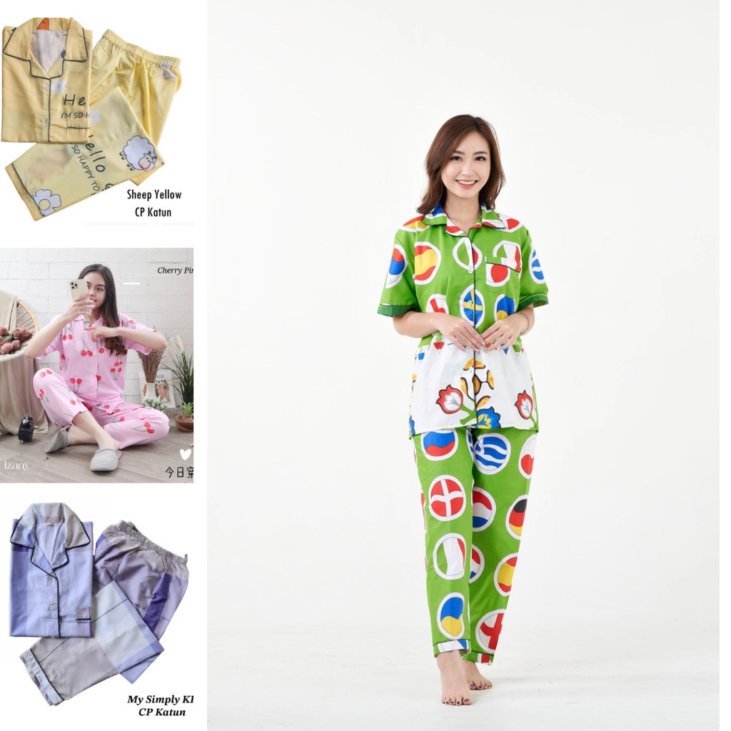 IZANY PIYAMA CP DEWASA KATUN PREMIUM -  FS273