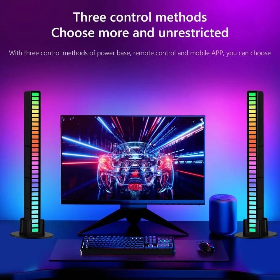 Promo Lampu Led Rgb Musik Spektrum / Lampu Led Sensor Suara / Lampu Ritme Cod