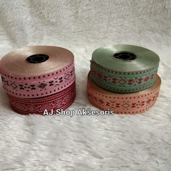 PITA GAMIS BORDIR / RENDA PITA GAMIS LEBAR 3 CM