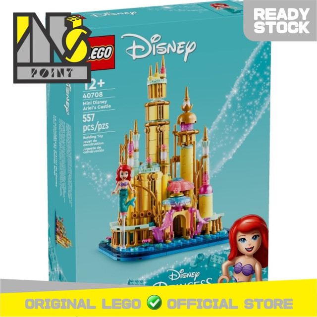 Mainan Lego 40708 Disney Mini Kastil Ariel - 557 Pcs