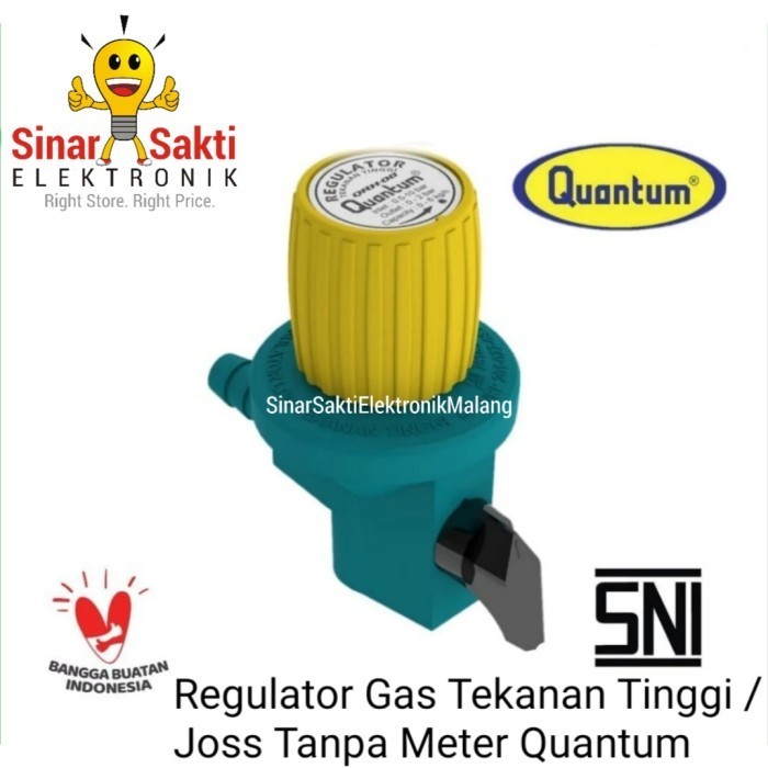 ------] Regulator Gas Quantum Tekanan Tinggi Tanpa Meter Joss HP Kompor Mawar