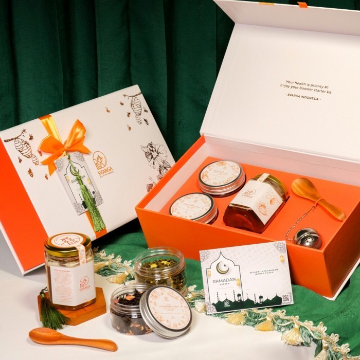

Hampers Giftbox Svarga Premium - Artisan Honey & Tea Blend