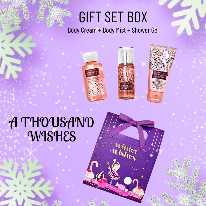 

Bbw Bath & Body Works A Thousand Wishes Christmas Xmas Gift Set