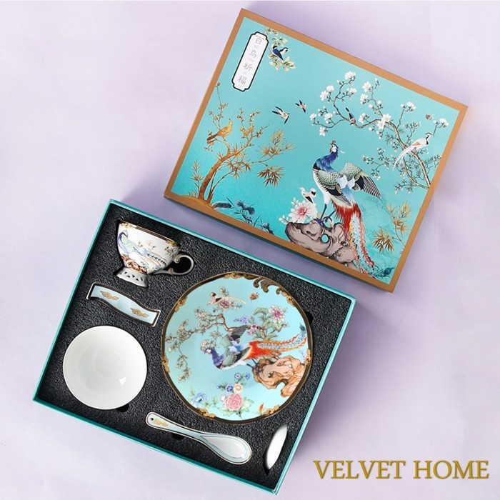 

Hampers Piring Gelas Burung Kado Parcel Imlek Wedding Natal Lebaran