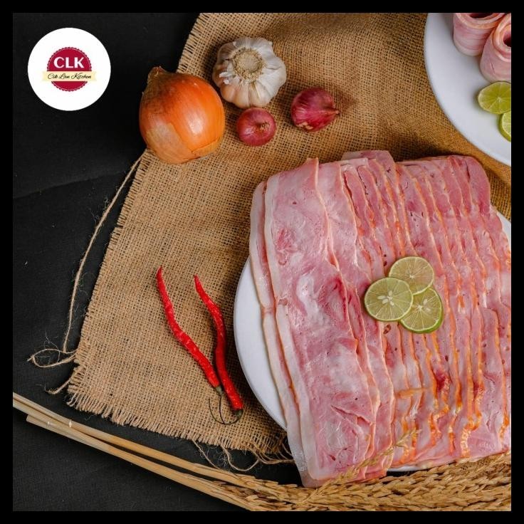 

DISKON SMOKED PORK BACON PREMIUM 1KG READYY