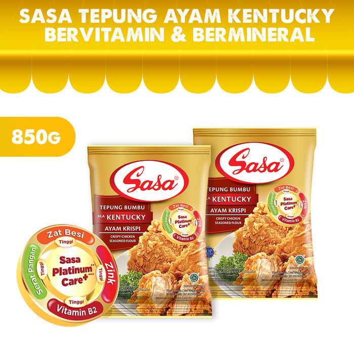 

Sasa Tepung Bumbu Ala Kentuy 850Gr - 2Pcs