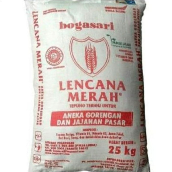 

Tepung Terigu Lencana Merah 1 Karung