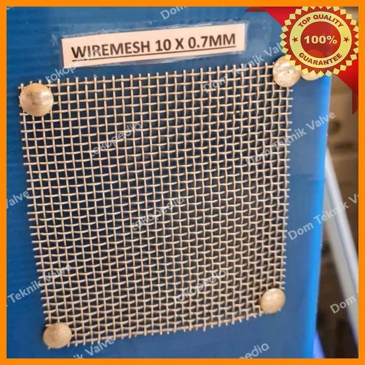 

(dtek) kawat wiremesh anyaman lurus 10mm x 0,7mm x 100cm / 1 meter stainless