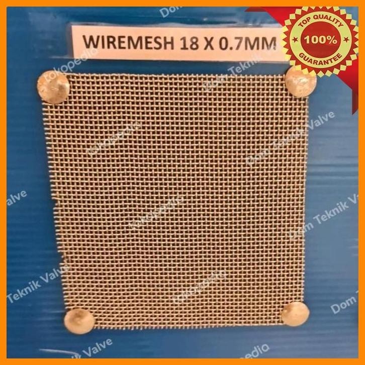 

(dtek) kawat wiremesh anyaman lurus 18mm x 0,7mm x 10 meter stainless