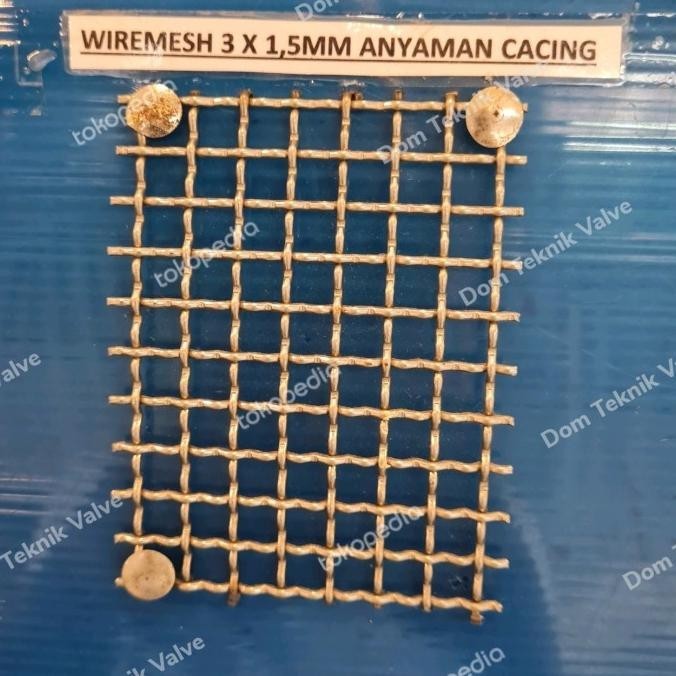 

(dtek) kawat wiremesh anyaman cacing 3mm x 1,5mm x 100cm / 1 meter stainless