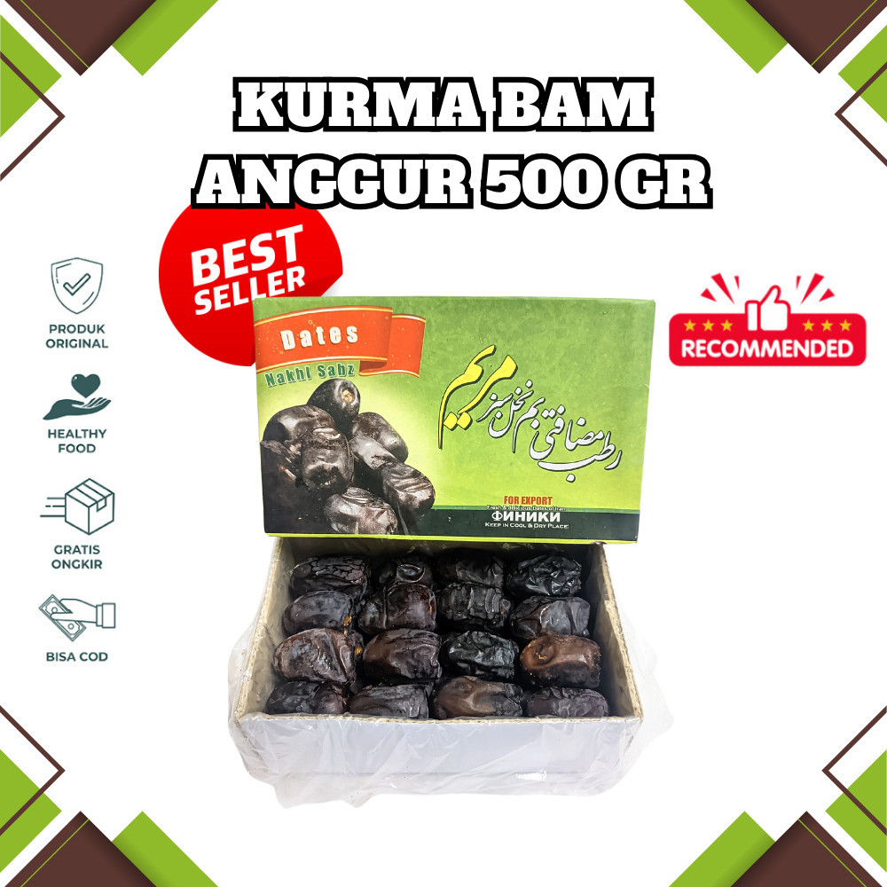 

MJS Kurma Bam Kurma Anggur Bam Premium mazafati dates 600 gram