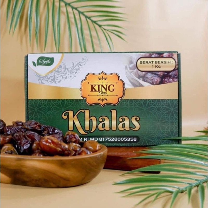 

MJS Kurma Khalas King Dates 500 g King Dates Khalas Syifa Kurma Premium Kemasan 500 g
