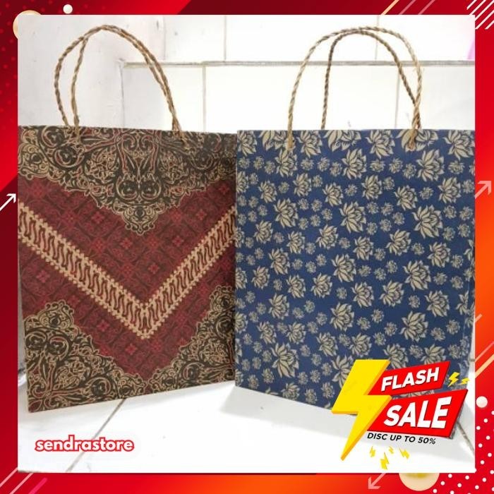 

PAPER BAG MOTIF BATIK UK 25 X 21X8 CM / LUSINAN PAPER BAG POLOS COKLAT / PAPERBAG BATIK / TAS KERTAS MURAHBATIK PRODUK PILIHAN