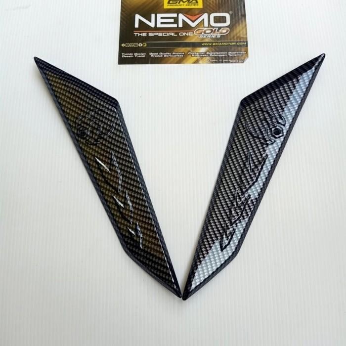 GARNIS VARIASI PIJAKAN KAKI PCX 150 CARBON NEMO Original Premium