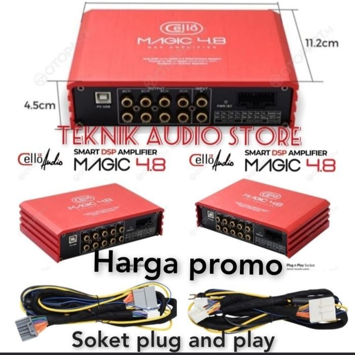 Power Dsp Processor Cello Magic 4.8-8Ch 40Watt X 4Ch
