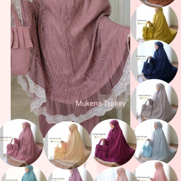 Mukena Dalanova Terbaru 2022 Mukena Turkey Jumbo Mewah Original