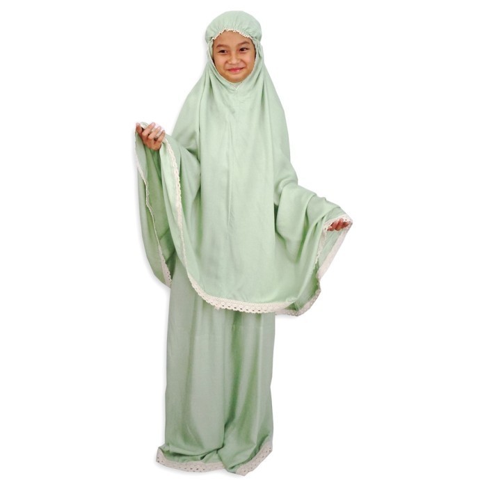 Mukena Sholat Anak Traveling Custom Nama Muslimah