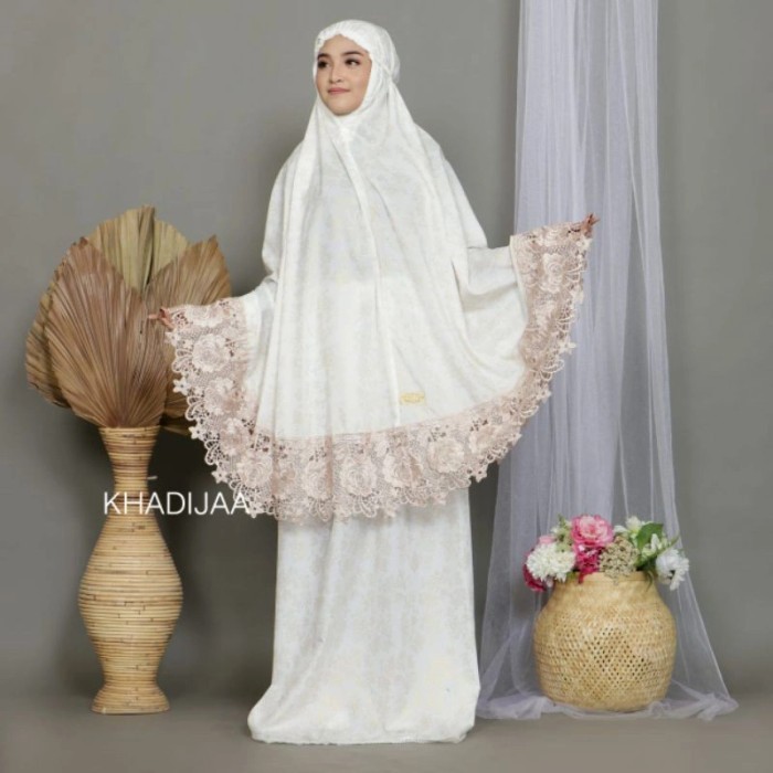 Mukena Safeena Mukena Renda Mewah Mukena Putih Mukena Dewasa