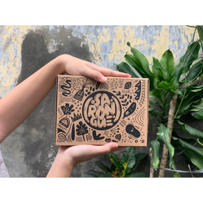 Sarongue Motif Abstrak Harmoni Nabati