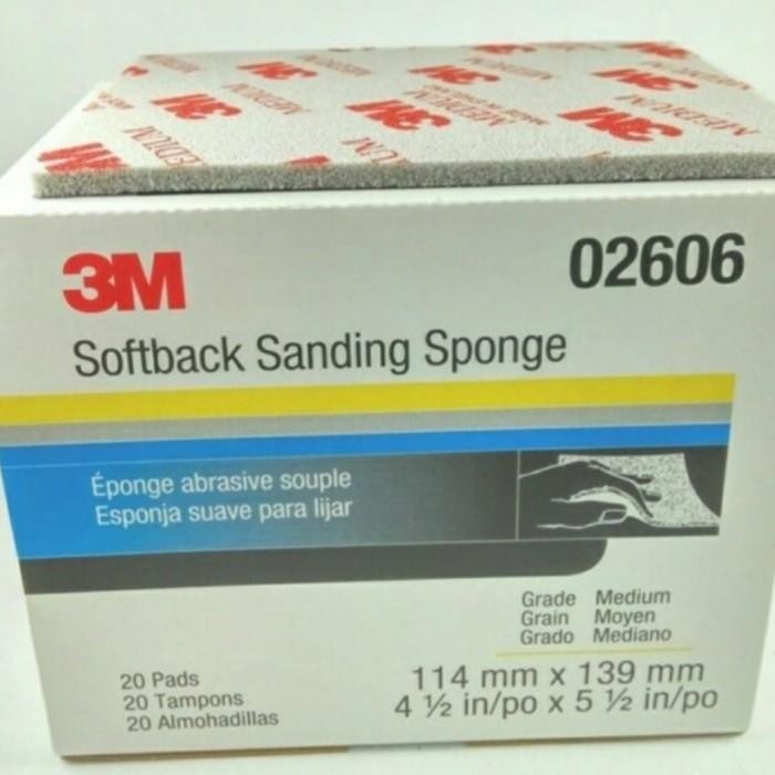Softback Sanding Sponge Amplas Medium 3M
