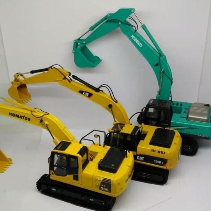 Miniatur Diecast Alat Berat Excavator Kobelco