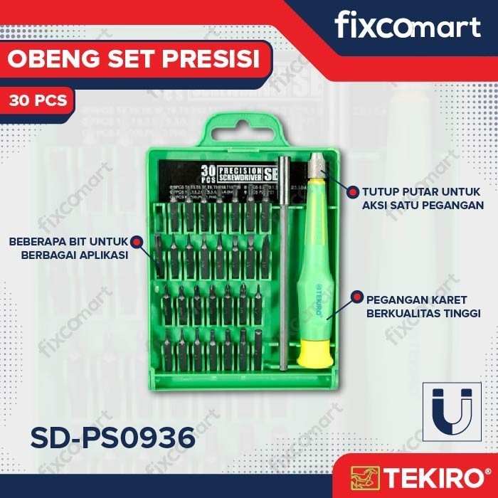 Tekiro Obeng Presisi 30 Pcs / Obeng Set